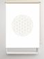 Preview: Rollo Blume des Lebens tone blanco  - Sichtschutz Extartiqe